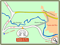 Mapa de acceso por carretera